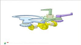 Geneva mechanism for reverse 120 deg. rotation