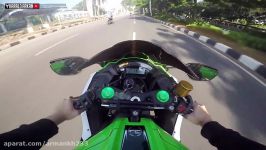 تست خیابانی موتور سیکلت Kawasaki ZX10