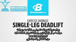 آموزش حرکت ددلیفت تک پا Single Leg Deadlift