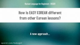 Korean Lessons for Beginners  Easy Korean Grammar 01 EKG01