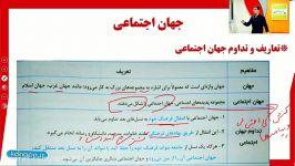 جامعه شناسی 1 دهم انسانی درس سوم مبحث جهان اجتماعی