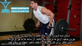 آموزش حرکت هالتر خمیده دست ها برعکس Reverse Grip Bent Over Rows