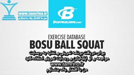 آموزش حرکت اسکوات توپ بوسو Bosu Ball Squat