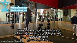 آموزش حرکت اسکوات روی جعبه یک پا بند Single Leg High Box Squat