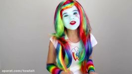 My Little Pony Rainbow Dash Makeup Tutorial Equestria Girl Doll Cosplay  Kitt