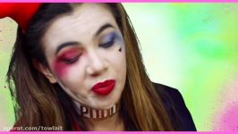 HARLEY QUINN EPIC MAKEUP TUTORIAL Suicide Squad Halloween Costume Idea 2016