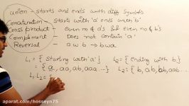 Theory Of Computation 31 DFA UnionConcatenation Cross product ComplementaionReversal