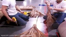 How to Install a Viro Palm Thatch Hip  Thatched Roofing  Palm Thatch