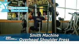 آموزش حرکت پرس شانه اسمیت بالای سر Smith Machine Overhead Shoulder Press