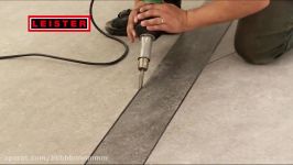 Manual floor welding with Leister TRIAC PID Digital