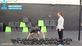 آموزش حرکت بالا آوردن هالتر بالای سر مترسکی Tall Muscle Snatch