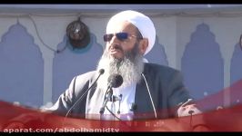 شیخ الاسلام مولانا عبدالحمید در سوریه باید آتش بس فوری برقرار شود
