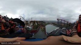 Roller Coaster 360 Virtual Reality  The X2 at Six Flags