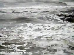 ساحل زیبای فرح آباد ساری در اولین روز سال دریایی طوفانی Farahabad Sari Mazandaran