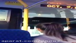 Bus driver singing for passengers in bus ETS YEG Edmonton Alberta Canada