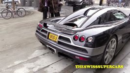 7x Koenigseggs revs flames and accelerations in Geneva