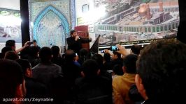 غوغای حاج حسین نقیلو در تاکستان.مداحی ترکی.شجاعت خوانی