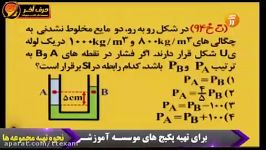 فیزیک کنکور حل تست های فشار موسسه حرف آخر استاد کامیار