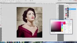 How to Colorize Black and White Photo in Photoshop tutorial