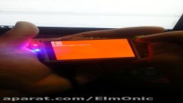 تست برنامه کنترل نور LED برد Emwin Touch