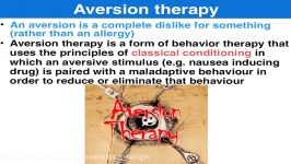 Aversion therapy  VCE U4 Psychology