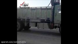 فیلم تصادف زنجیره ای در اتوبان قدیم تهران قم