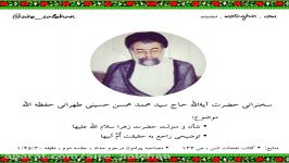 حضرت آیت الله سید محمد محسن حسینی طهرانی حفظه الله