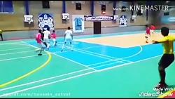 سیو های تماشایی حسین حمیدزاده goakepeer futsal save