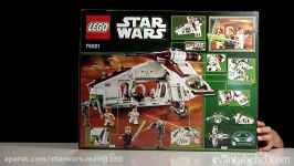 REPUBLIC GUNSHIP 2013  LEGO Star Wars Set 75021 Time lapse Stop Motion Unboxing