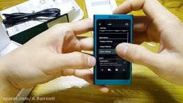 Sony Walkman NW A35 Viridian Blue  Unboxing