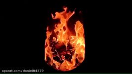 آتش در صحنه آهسته Fire in slow motion 240 fps Full HD