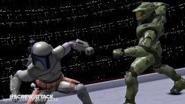 مبارزه Master Chief VS Jango Fett