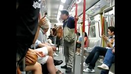 دعوایه جالب دو پیرمرد در مترو 