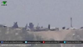 توپخانه ارتش سوریه بلندی های قاسیون در حال بمباران