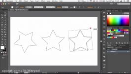 ۱۳ تغییر درجه اشکال در Adobe Illustrator