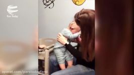 واکنش جالب کودک 10 ماهه ناشنوا بعد شنیدن صدای مادرش