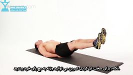 آموزش حرکت قیچی زدن بصورت نشسته Seated Scissor Kick