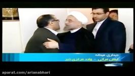 گزارشی دیدار جالب روحانی خانواده یک جانباز جنگ