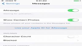 آموزش فعالسازی iMessage