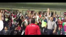 حضور پرشور هواداران ایرانی در ورزشگاه جاسم بن حمد