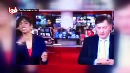 حرکت زشت مجری بی بی سی در پخش زنده