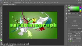 آموزش ساخت متن افکت بهاری در فتوشاپ