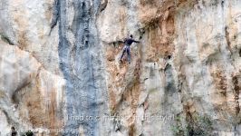 Silvio Reffo climbing on Hotel Supramonte  8b