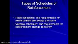 Schedules of Reinforcement