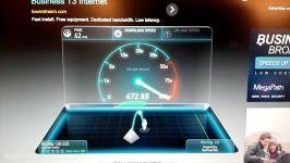 The fastest Internet speed I have ever seen