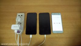 Samsung Galaxy S8 Plus vs iPhone 7 Plus  Battery Charging Speed Test 4K