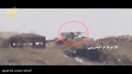 لحظه منفجر کردن خودروهای نظامی ارتش عربستان