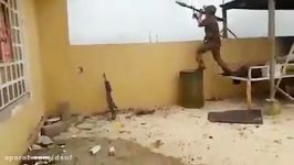 RPG زن نیروهای عراقی در غرب موصل