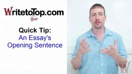 Writing Quick Tip The Opening Sentence