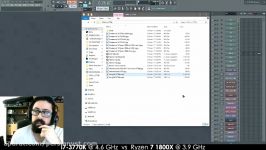 FL Studio  Sacco on Core i7 vs Ryzen 7 1800X CPU Performance for Music Production
